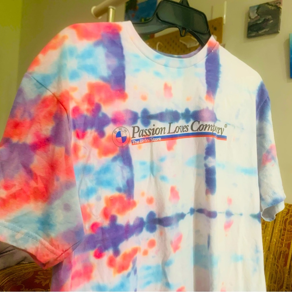 Custom Dyed BMW Passion Loves Company T shirt. Dyed by me!!